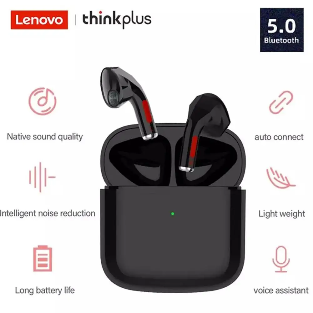 

Tws-наушники Lenovo TW50 с поддержкой Bluetooth 5,0 и сенсорным управлением