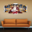 HD 5 панель аниме цельный плакат Луффи холст живопись роспись Современная гостиная спальня Домашнее Украшение стен