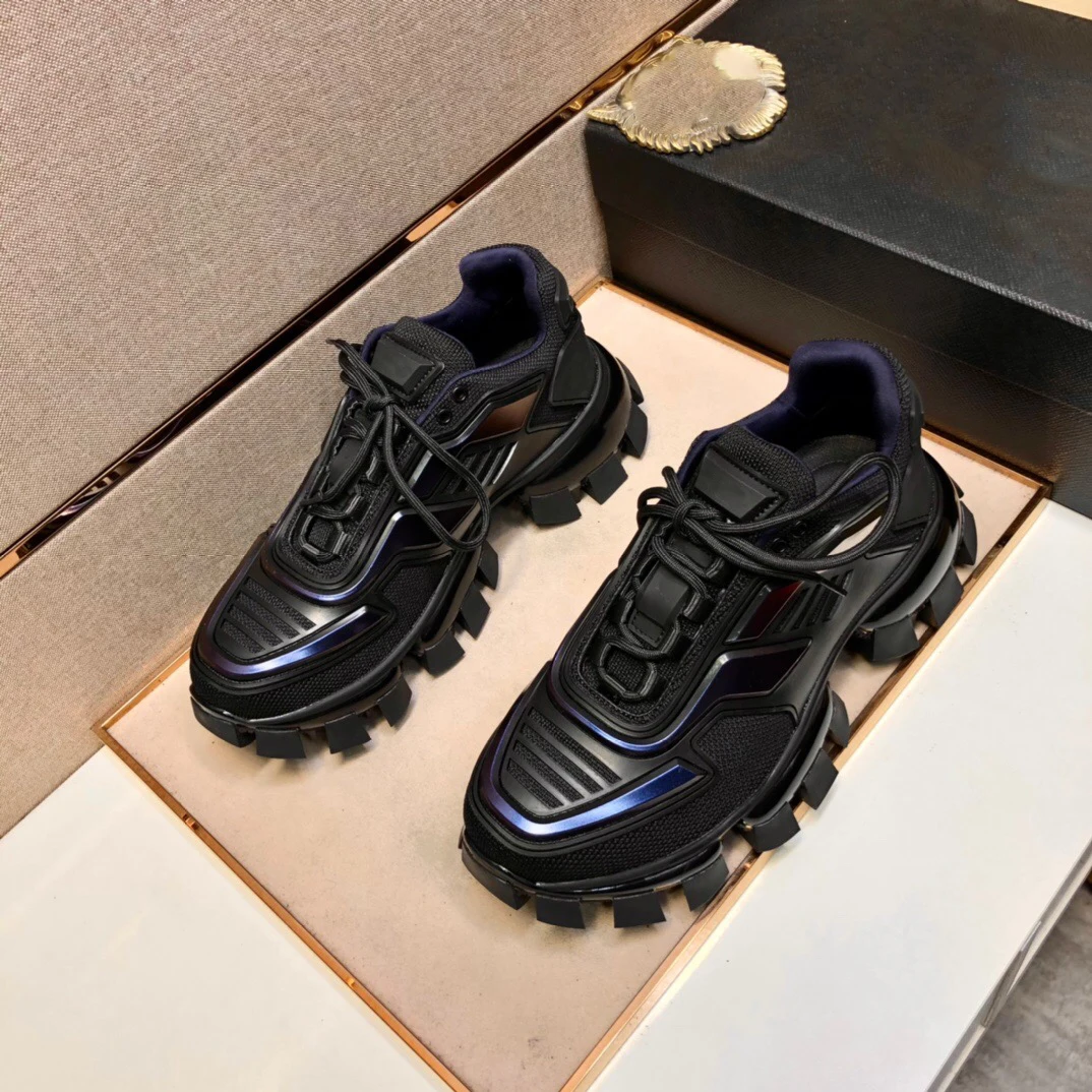 

2021 Fashion Platform Sneakers Men Lace-up Splicing Vulcanize Shoes Casual Single Shoes High Quality Male Trainers