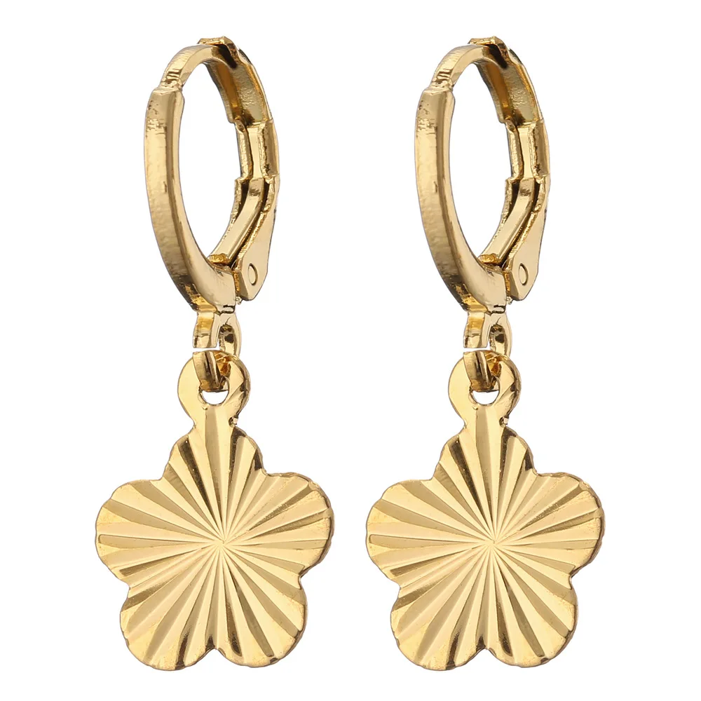 

New star earrings female middle east arab dubai copper gilded fashion earrings