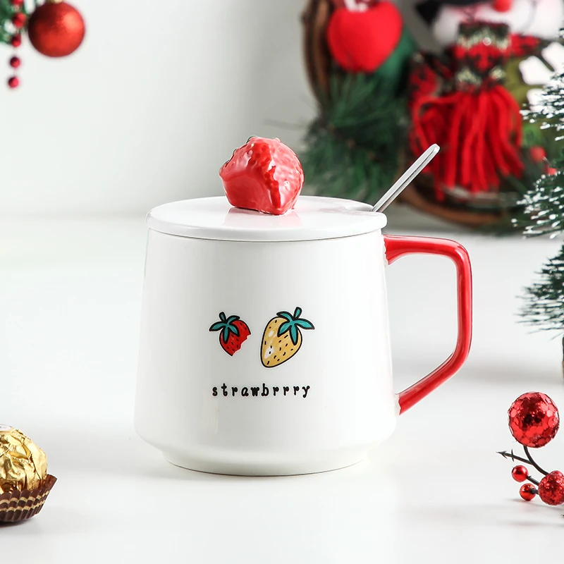 

Coffee Mug Stirring Large Tea Cartoon Creative Cute Print Porcelain Cup Stirring 3d Lid Personalized Luxury Ceramic Mug KK60MK