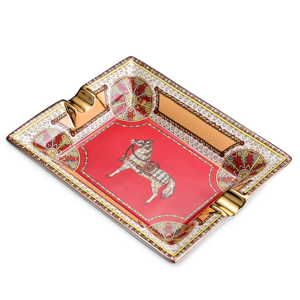 Сигарная пепельница Керамика Простой Большой домашний Гостиная Подарочная