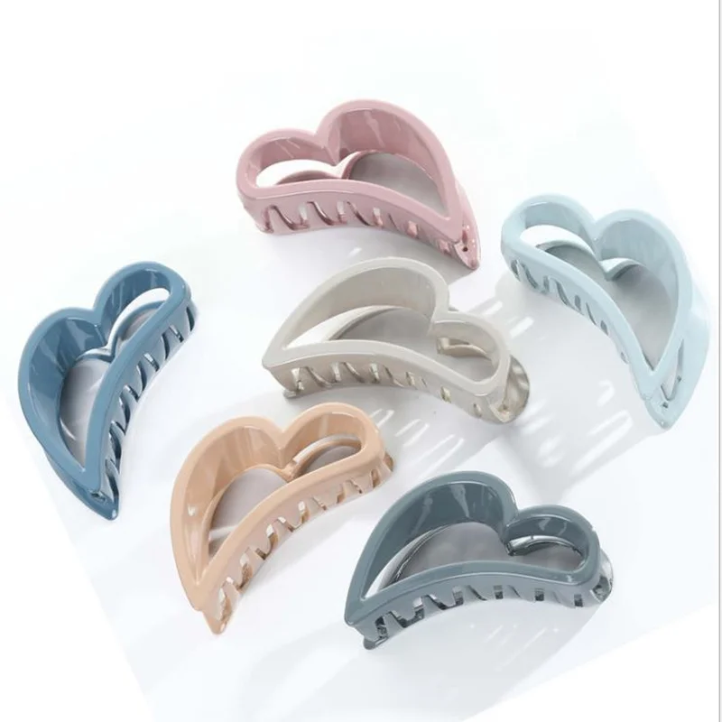 Цветные заколки для волос девочек большие пластиковые когти женщин аксессуары