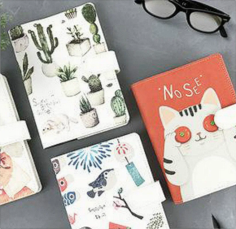 

Japanese Culture Theme Cartoon Animal Kawaii Notebook A6 Diary 200P DIY Undated Monthly Daily Plan+Free Note Book