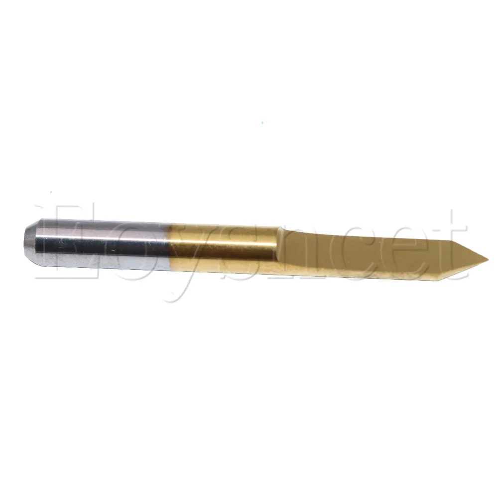 

60 Degree 0.1mm Titanium Cemented Carbide Engraving Bits CNC Router Tools 1/8" Shank Set of 10