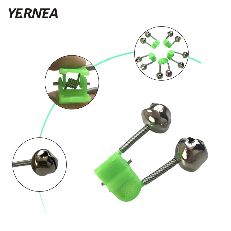 Новинка 10 шт./лот рыболовная удочка сигнализация клева рыболовные колокольчики