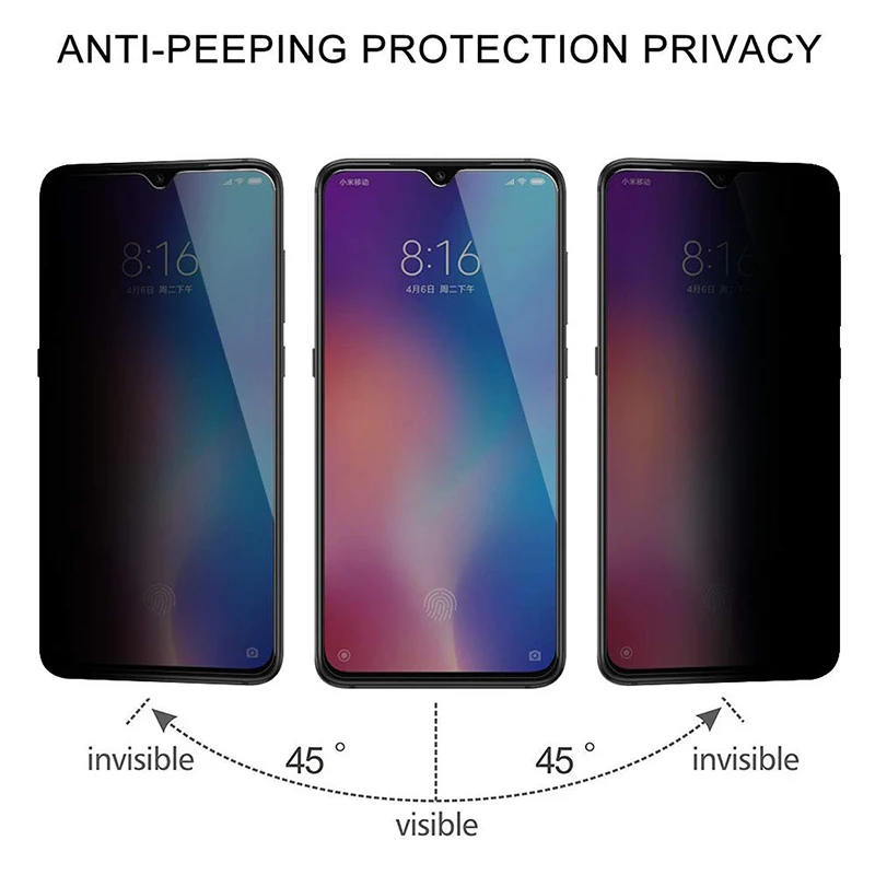 Screen Protector For ASUS Max Plus M1 Pro M2 Anti-Spy Tempered Glass 5 5Lite 5Z 6 Go Live 9H Magic Privacy | Мобильные телефоны и