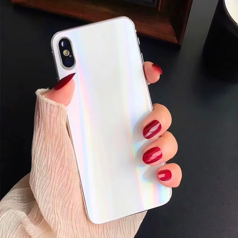 Многоцветная задняя пленка Аврора градиент для IPhone 6 6s plus 7 8 plus X XS Max XR защита экрана бликовая прозрачная пленка для телефона