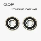 Подшипник 6303 6303RS 6303RZ 6303-2RS1 6303-2RS 17x47x1 4 экранированный MOCHU, шарикоподшипники с глубоким желобом, однорядные, высокое качество, 2 шт.