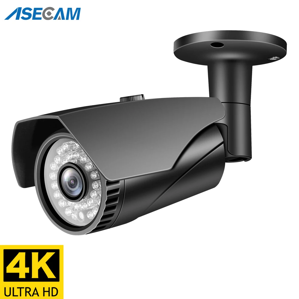 8MP 4K камера видеонаблюдения наружная POE H.265 Onvif серая Пуля 4MP IP