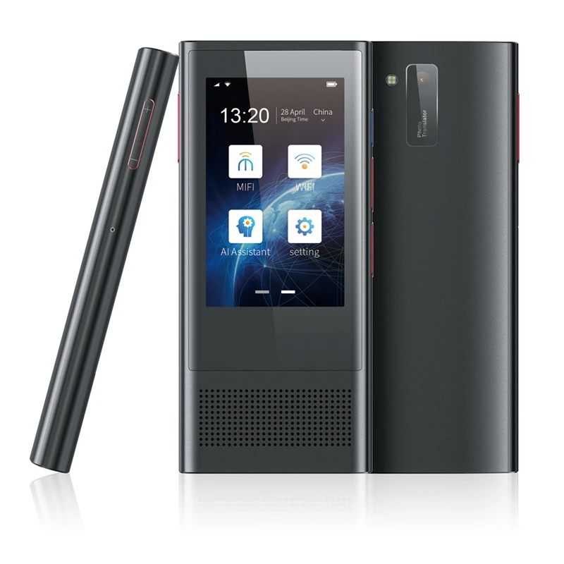 W1 3 0 перевод AI Voice Photo Translator 1 дюйма IPS 4G WIFI 8 Гб памяти 2080 мАч 117 языков портативный OTG