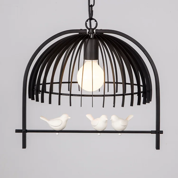 Nordic современный подвесной светильник из кованого железа птиц Подвесной