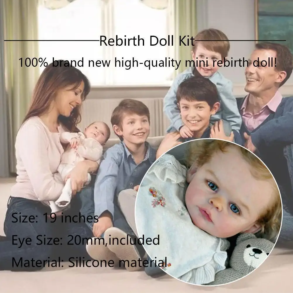 

Набор кукол-новорожденных 19 дюймов, Qiao Lin's Реалистичная мягкая 2021 Неокрашенная распродажа, популярная кукла «сделай сам», Прямая поставка, д...