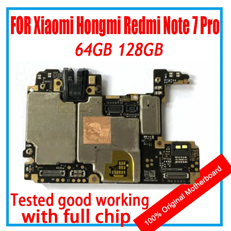 Материнская плата для Xiaomi Hongmi Redmi Note 7 Pro 100% чистая замена оригинальной