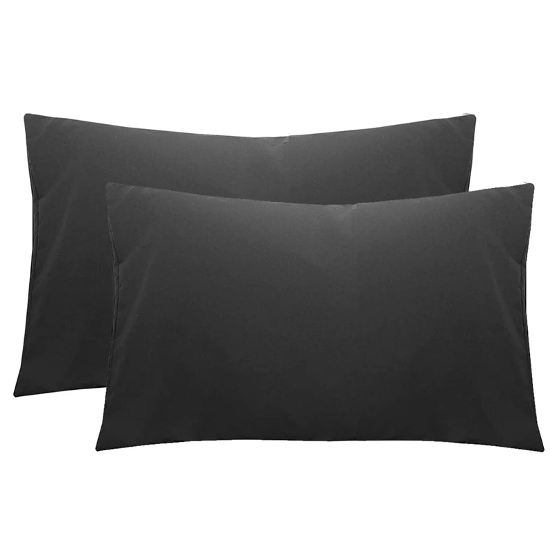 

Home Pillowcases Set of 4, superfine fiber Soft and Comfortable,Wrinkle, Fade, 20 inch X 30 inch, Black