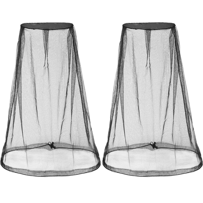 2 Pack Head Net Face Mesh Cover For Outdoor Lovers Protect From Fly Screen Mosquito Gnat And Other Flies | Дом и сад