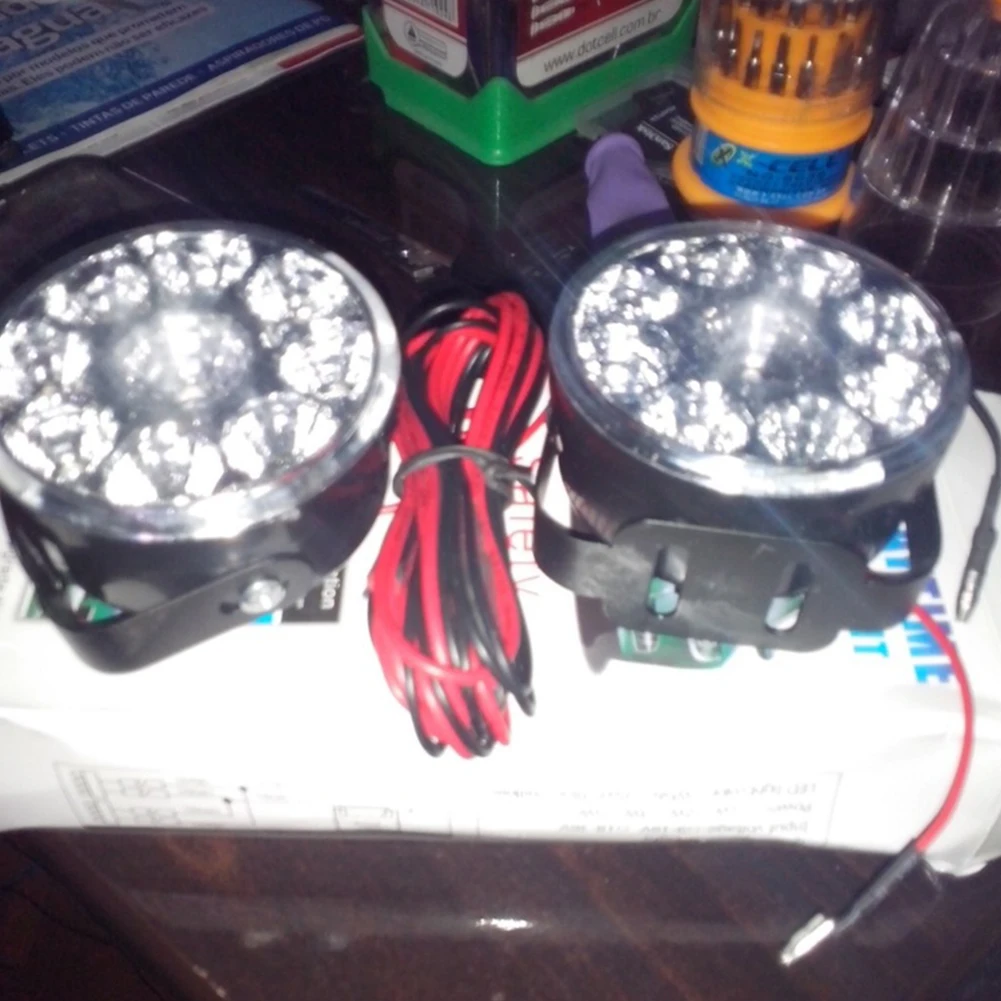 Bright White 9W LED Round Day Fog Light Lamp Car Auto Driving Daytime Running light | Автомобили и мотоциклы