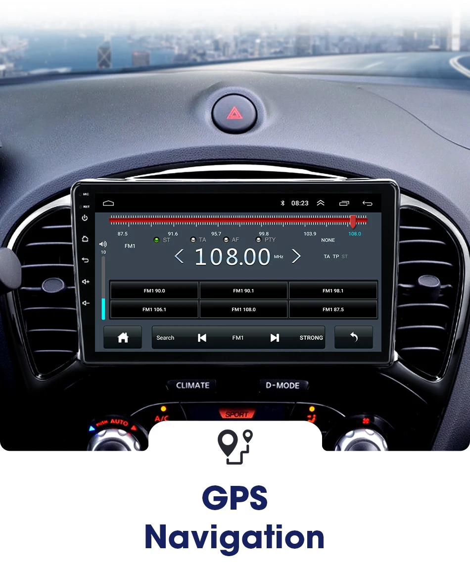 Android 8,1 2din " Автомобильный Радио Мультимедиа Видео плеер для Nissan Juke YF15 2010- gps Navi навигация gps 2 din головное устройство