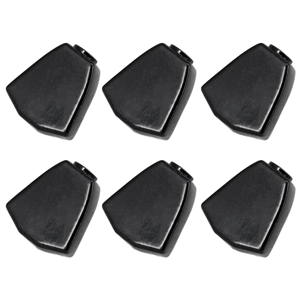 Набор из 6 гитары Настройка кнопки со штифтами Замена Колки ручки крышки черный |