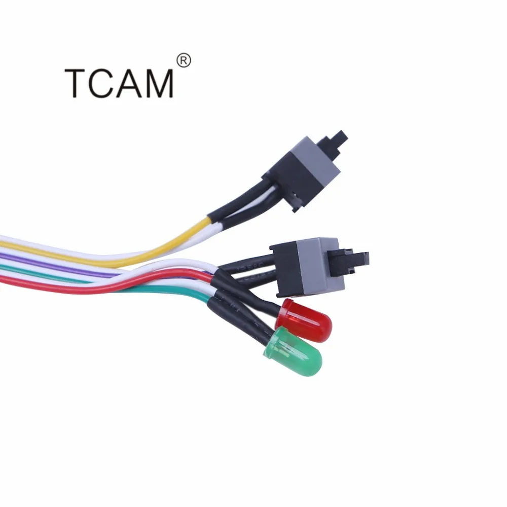 65 см настольный компьютер ПК чехол ATX мощность на Сброс переключатель кабель с HDD