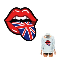 cosbill sexy lips iron on stickers heat transfer patches for clothes diy washable decoration appliqued for t shirt y 037