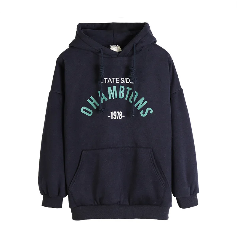 

GOOHOJIO Hoodies For Women Streetwear Female Spring Autumn Colour Hoodies Casual Sweatshirt New Hip Pop Tops Preppy Style Hooded