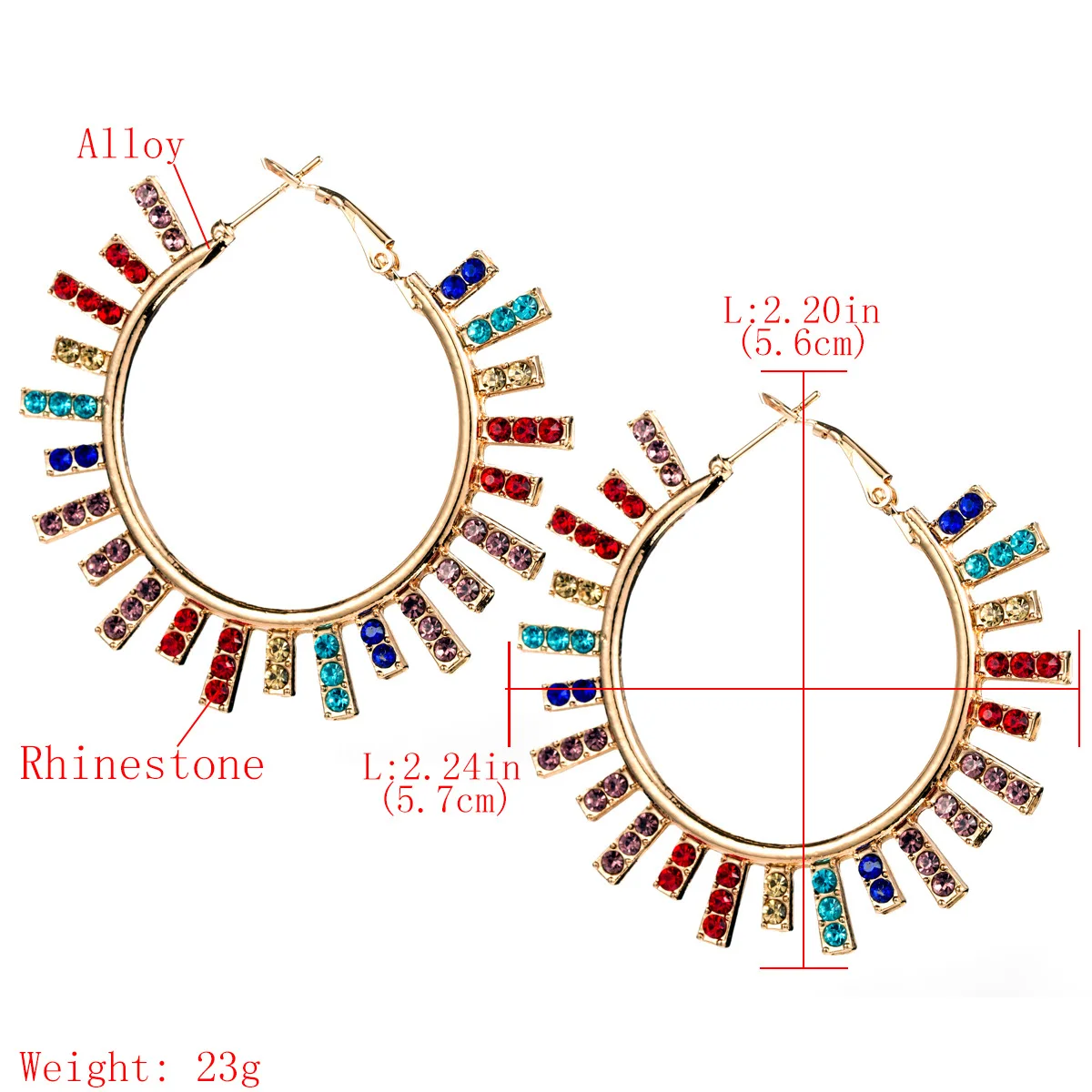 Новый дизайн модный очаровательный австрийский хрусталь серьги кольца