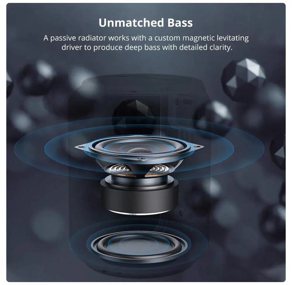 tronsmart t6 mini bluetooth speaker wireless tws ipx6 portable outdoor low pitch sounder with voice assistant free global shipping