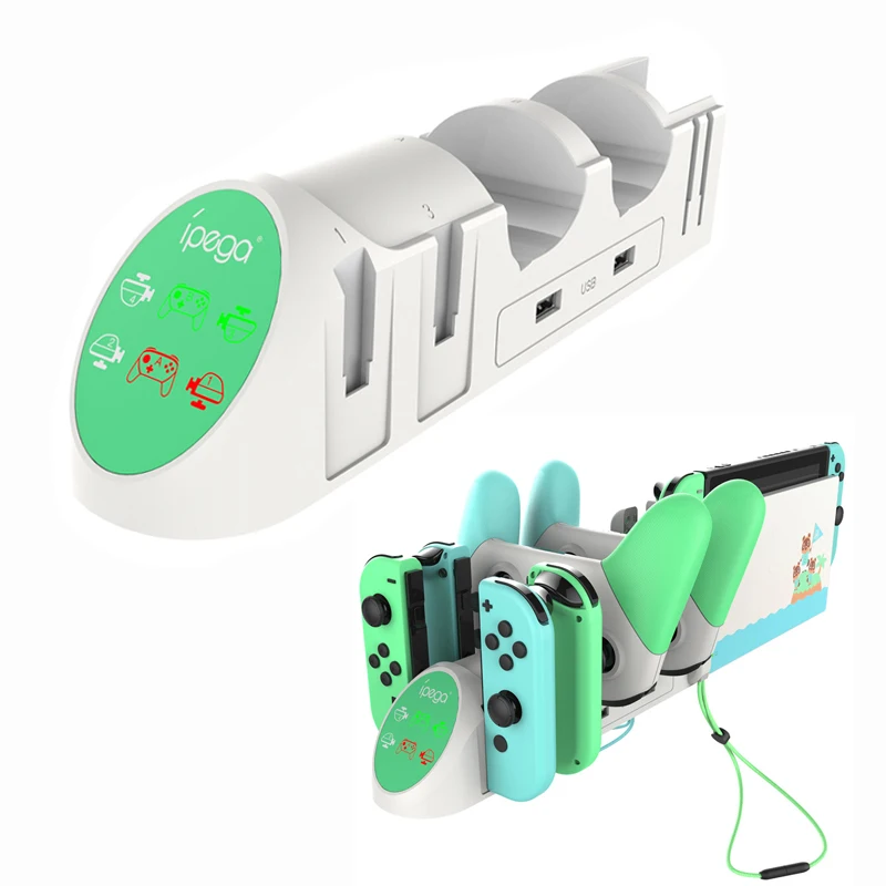 Док станция для Nintendo Switch Joy con Pro 6 в 1|Зарядные устройства| |
