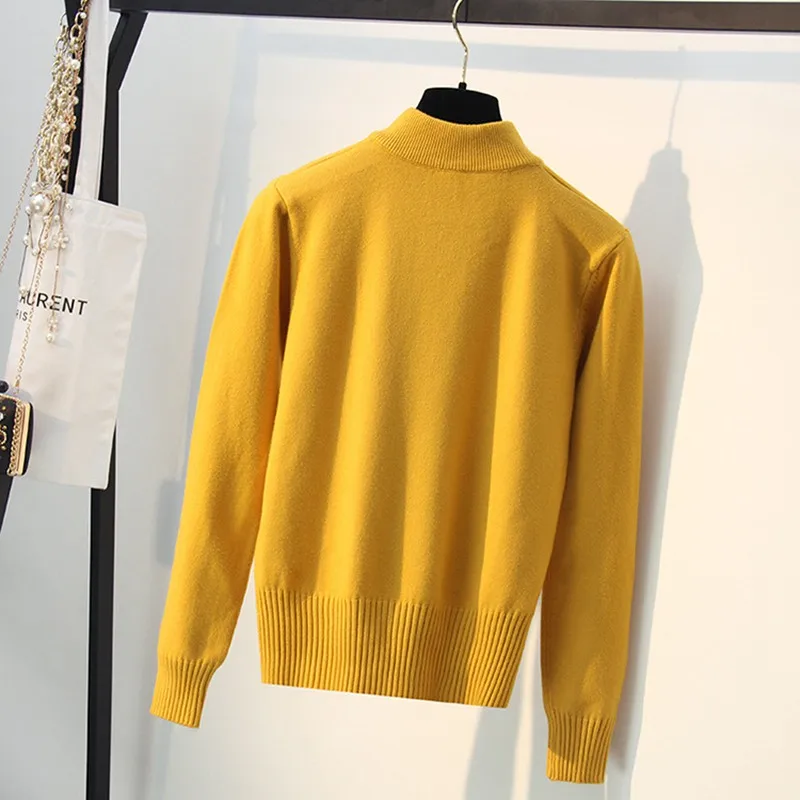 GIGOGOU женский свитер с воротником-бабочкой осенне-зимний толстый теплый пуловер