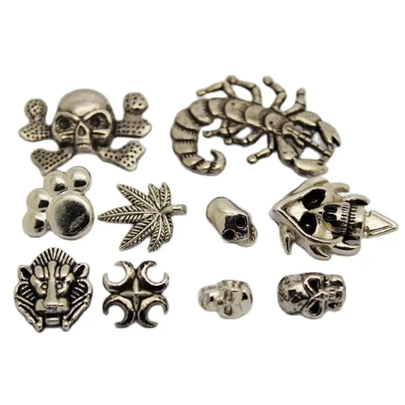 Сплав нескольких конструкций панк одежды заклепки Шпильки для кепок обуви сумки