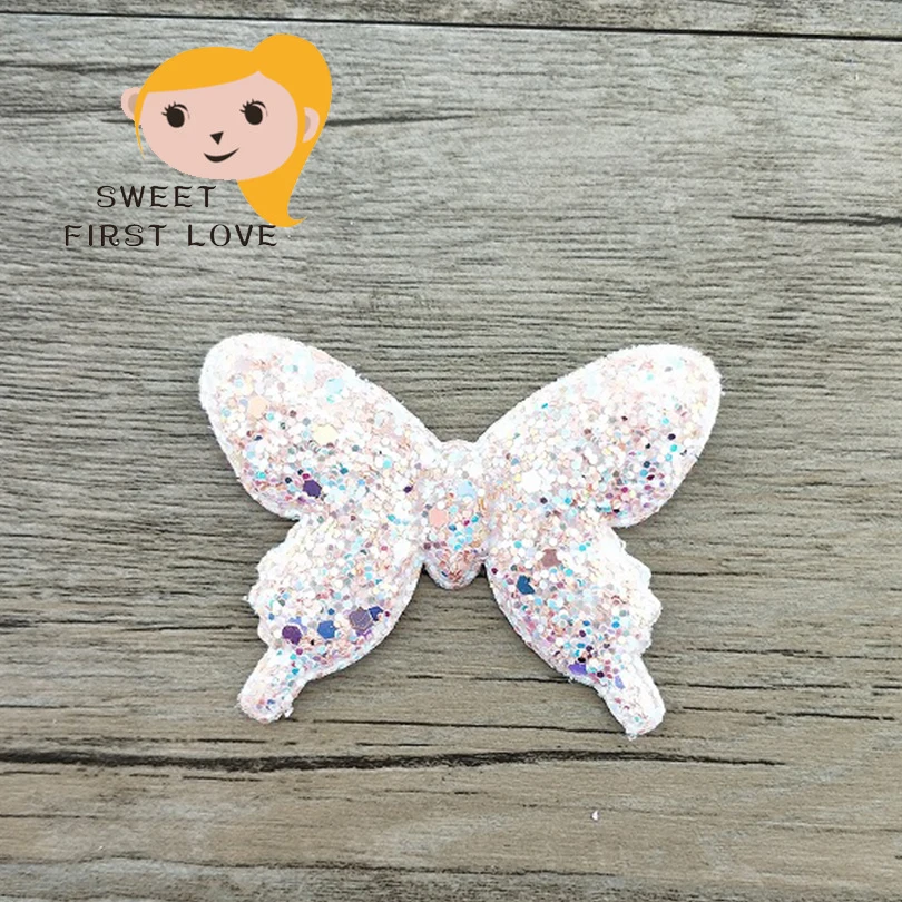 7 шт./лот милые аксессуары для волос с бабочками девочек ободки блестками