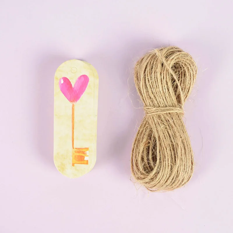 50 шт. крафт Бумага бирки в виде сердца со стрелой фигурные карточки собственными