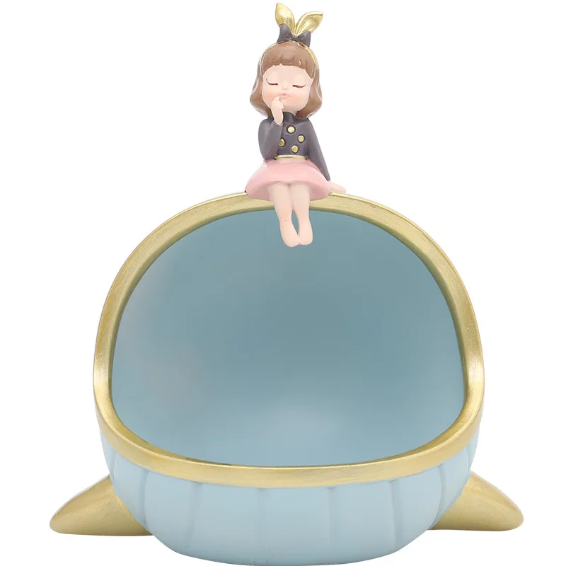 

Modern Nordic Resin Figurine Stand Simple Kids Room Decoration Table Couple Gift Cosas Para El Hogar Desk Accessories BK50BJ