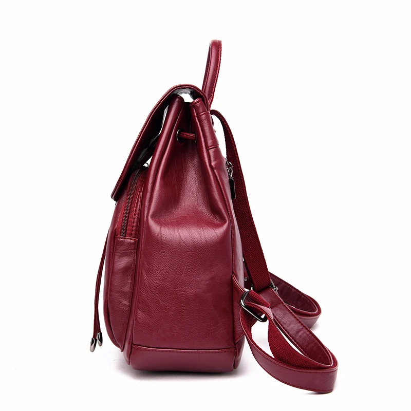 Женский кожаный рюкзак школьный для девочек подростков 2019|Женские рюкзаки| |