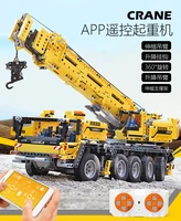technic bagger 13107 app version of mechanical crane mobile crane programming engineering truck and toy building blocks