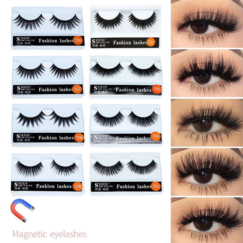 

Natural 3D Mink Curling False Eyelashes 1box For Daily Wear False Eyelashes Reusable Performance Thick Eyelashes Wholesale