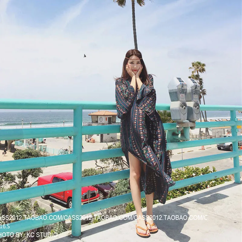 2019 богемная Длинная пляжная юбка для пляжа беременных платья фотосессии женщин |