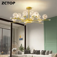 creative led chandelier gold romantic star bedroom living dining room decor light glass home indoor lighting fixture ac110v 220v