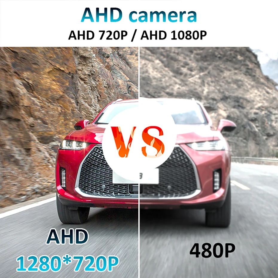 Камера заднего вида угловая 180 градусов 1080P AHD hd Автомобильная камера переднего