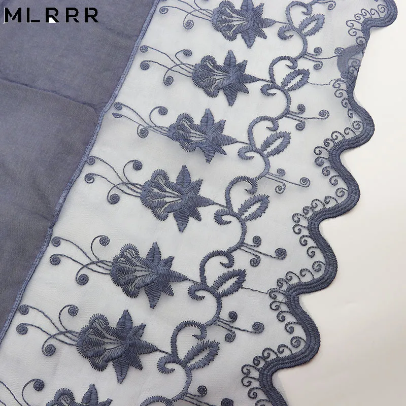 MLRRR новый модный подарок темно-синий и органза вышитый дорожный Праздничный