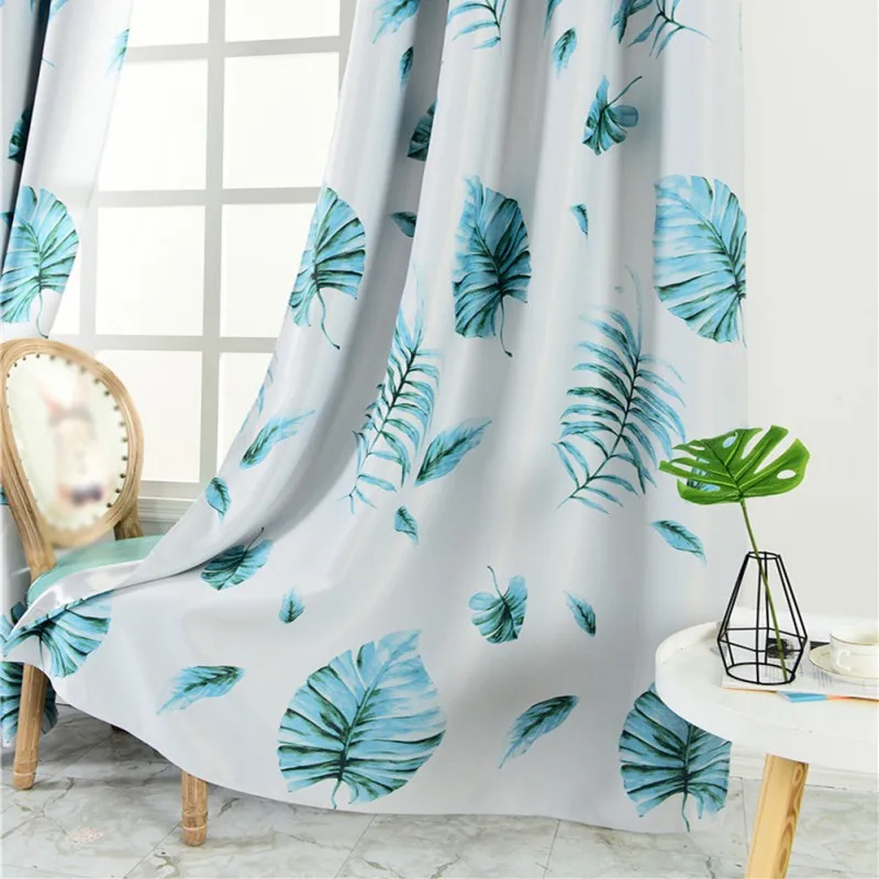Занавески Monstera с тропическими листьями шторы для окон жалюзи современные
