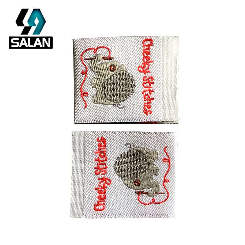 Индивидуальные этикетки для одежды индивидуальные тканые из дамаста в
