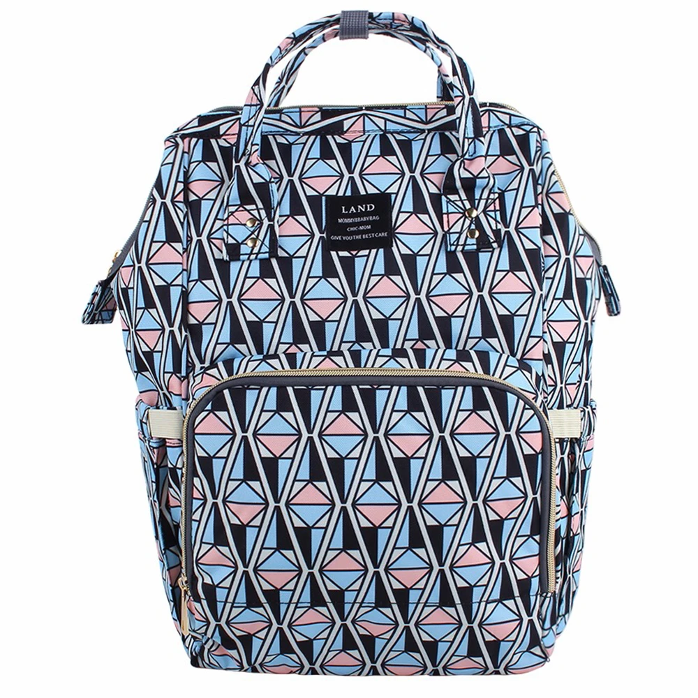 Сумка-рюкзак LAND для подгузников для мамы, большая водонепроницаемая сумка для мамы и коляски.