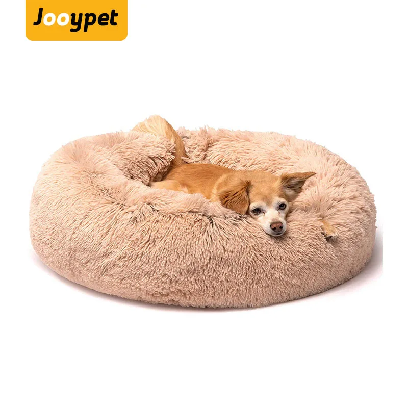 JOOYPET кровать для домашних животных осень и зима теплая и эластичная длинная шерсть круглый глубокий гнездо