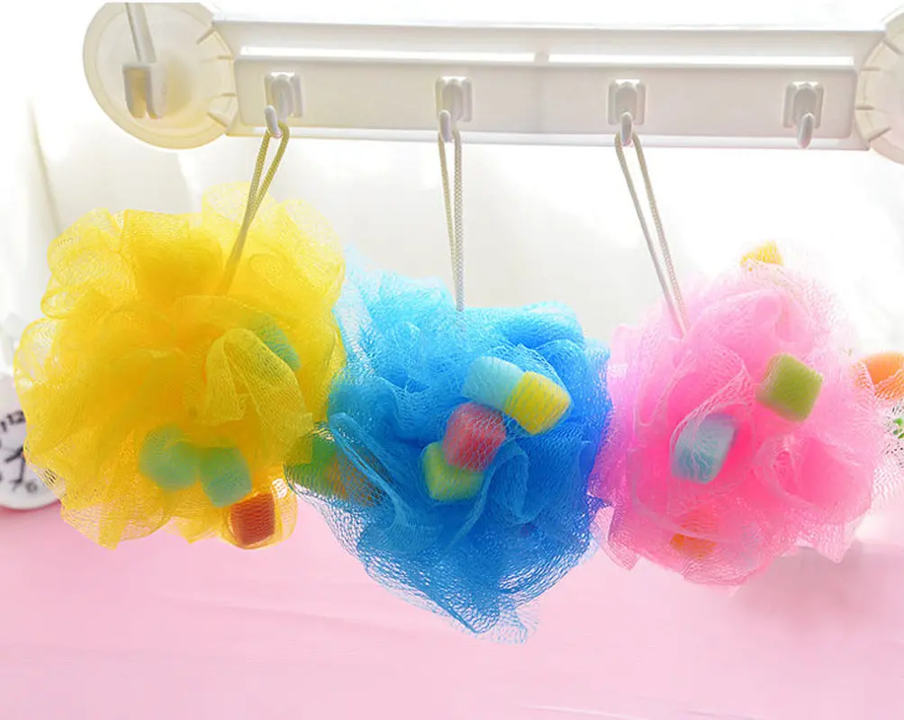 1 шт. мягкие пузырьки для тела губка ванны шар скруббер чистая Чистящая душевая