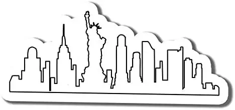 

Наклейки с изображением города Нью-Йорка стикер в стиле хиппи наклейки для бутылки с водой наклейки для ноутбука Виниловые наклейки 15 см
