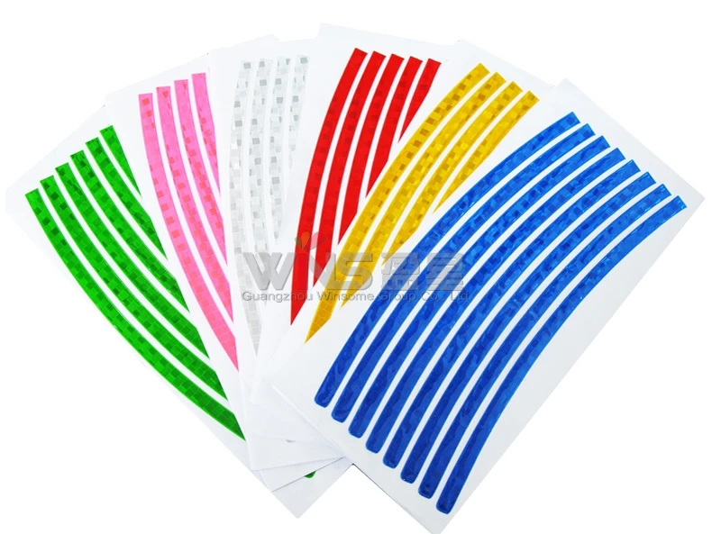 Водонепроницаемая Светоотражающая прозрачная полоса на обод колеса синяя