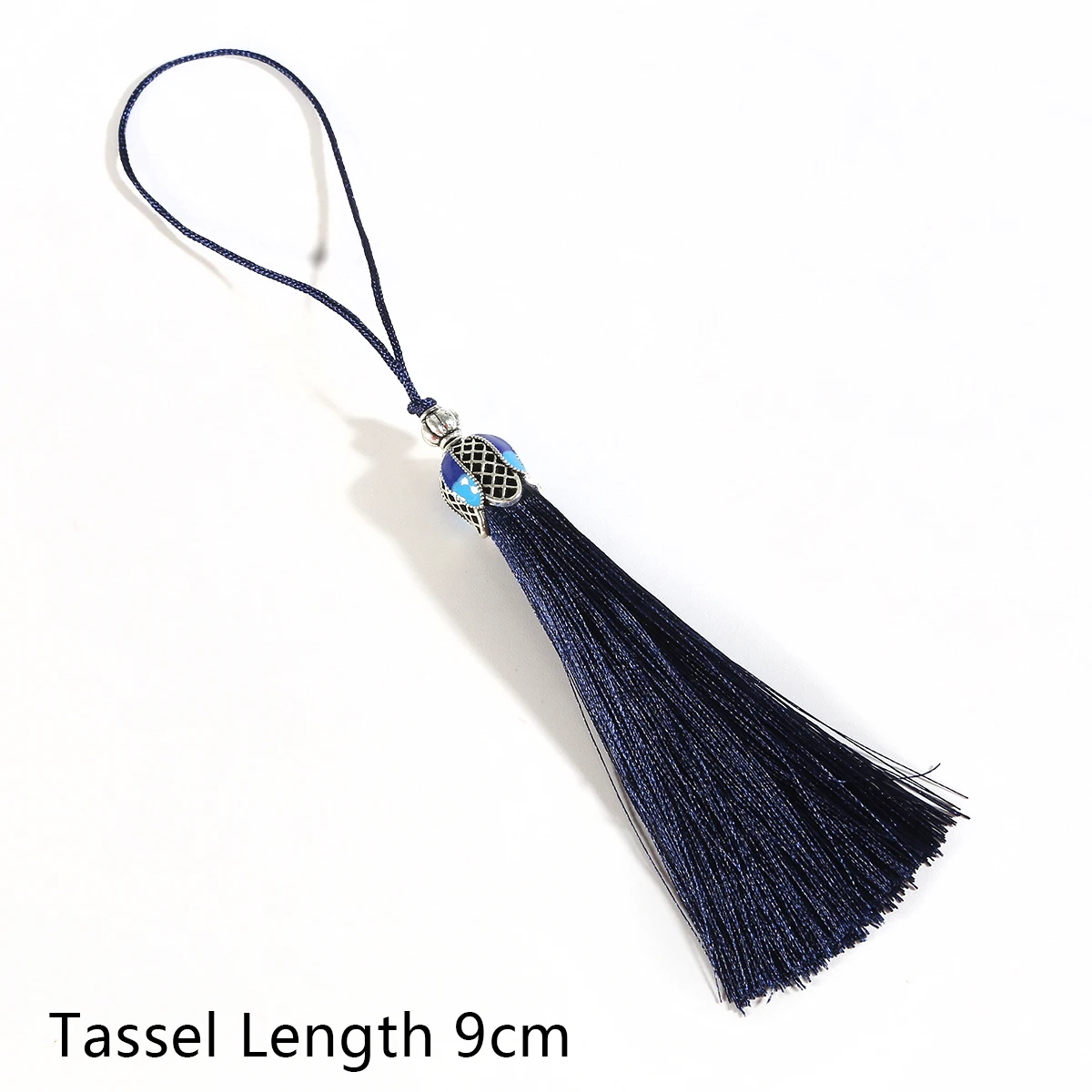 Dark Blue 1 шт. 16 см хлопок шелк кисточкой Шарм DIY висячие серьги Этнические ручной работы ювелирных изделий Подвеска для изготовления материал аксессуары - Цвет: Dark Blue