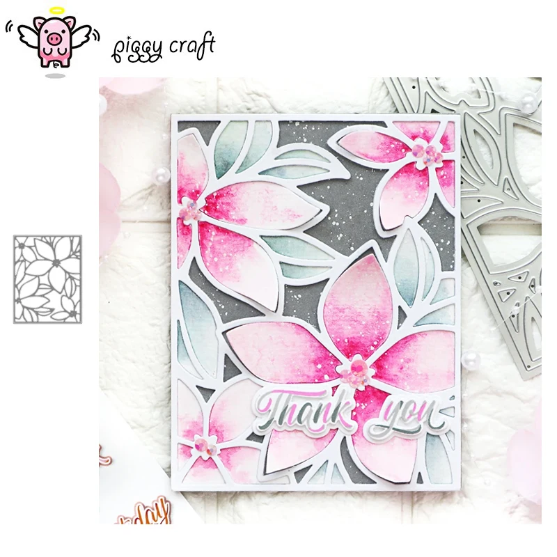 Технические металлические Вырубные штампы форма цветы прямоугольная рамка для